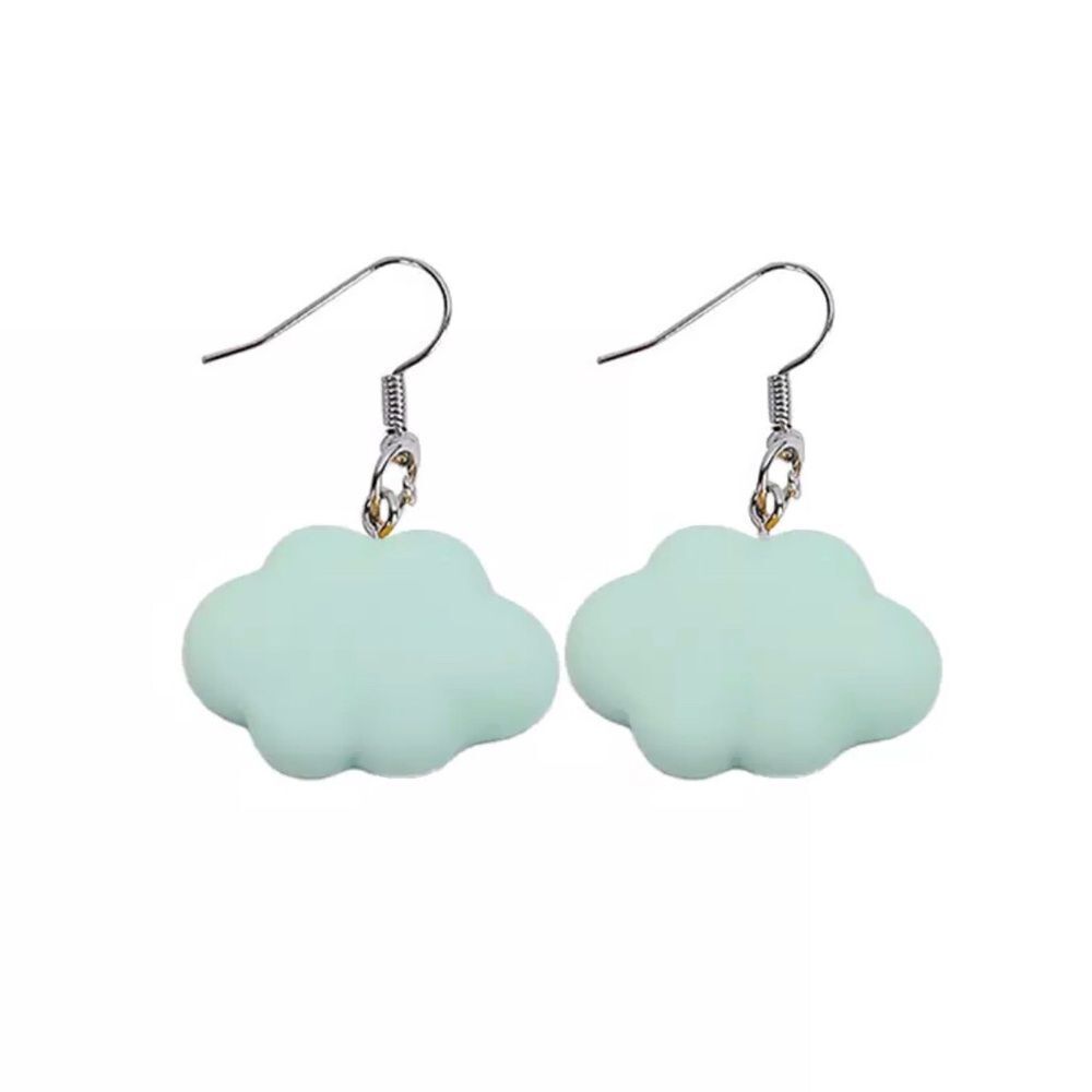 🆕Green Cloud Charm Dangle Earrings